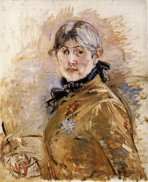 Self-portrait by Berthe Morisot (by Musée Marmottan Monet, Public Domain)