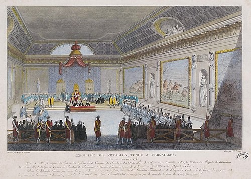 Assembly of Notables of 1787 (by Claude Niquet, Public Domain)