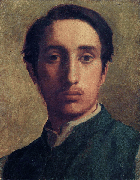 Self-portrait by Degas (by wikiart.org, Public Domain)