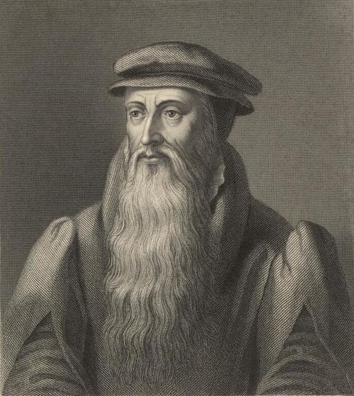 Portrait of John Knox (by William Holl the Younger, Public Domain)