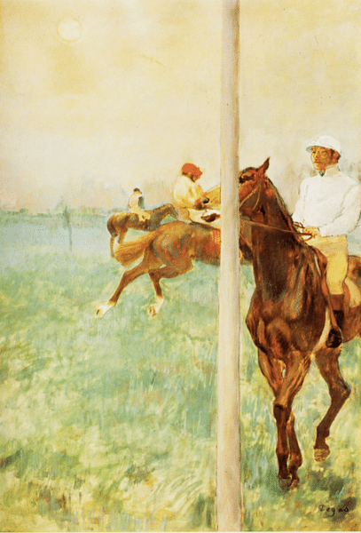 Jockeys before the Race by Degas