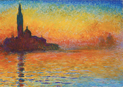 San Giorgio Maggiore at Dusk by Monet