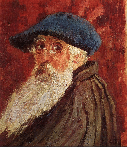 Self-portrait by Camille Pissarro (by wikiart.org, Public Domain)