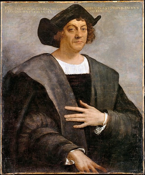 Portrait of a Man Said to Be Christopher Columbus (by Sebastiano del Piombo, Copyright)