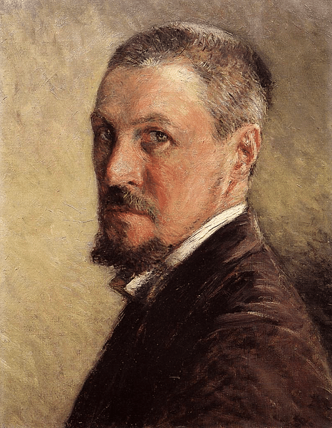 Self-portrait by Caillebotte (by wikiart.org, Public Domain)