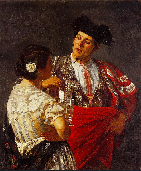 Offering the Panel to the Bullfighter by Cassatt