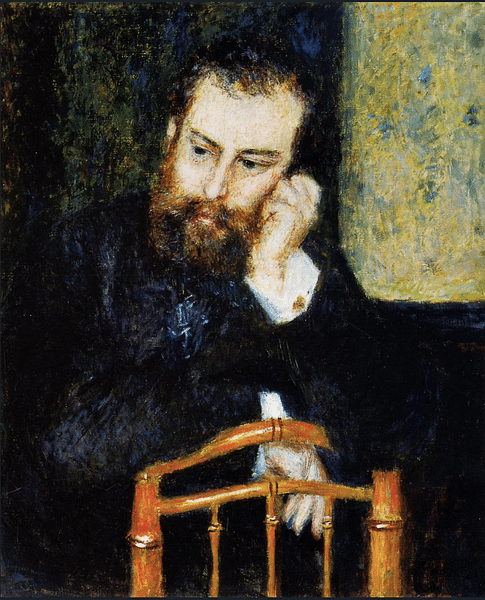 Alfred Sisley by Renoir (by Art Institute of Chicago, Public Domain)