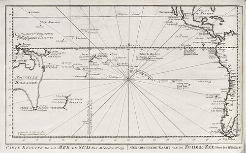 Map Showing Davis Island Below the Tropic of Capricorn