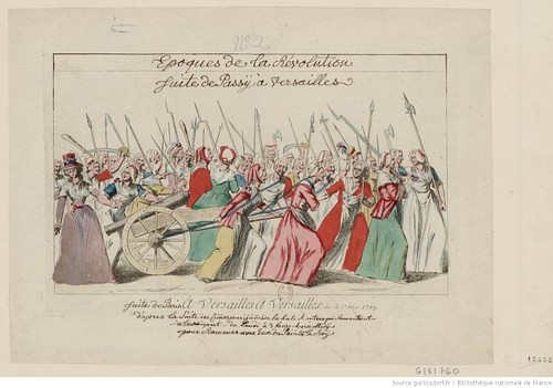 Women's March on Versailles, 5 October 1789 (by National Library of France, Public Domain)