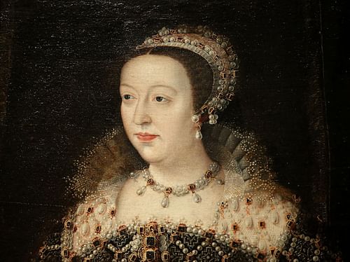 Portrait of Catherine de' Medici (by Germain Le Mannier, Public Domain)