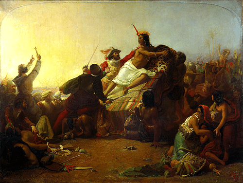 Pizarro Seizing the Inca of Peru