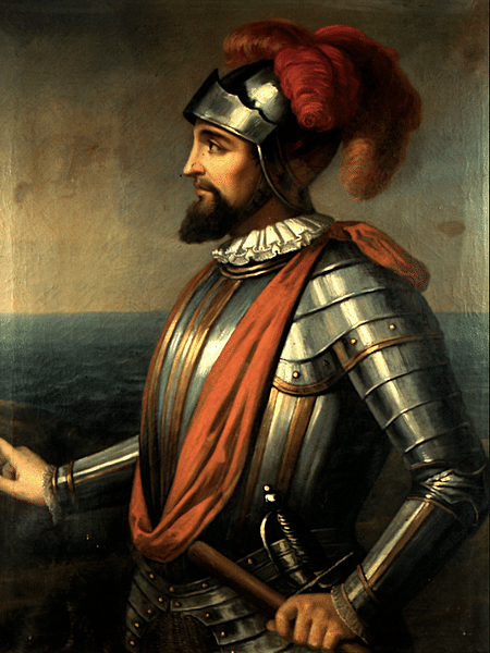 Vasco Núñez de Balboa (by Unknown Artist, Public Domain)