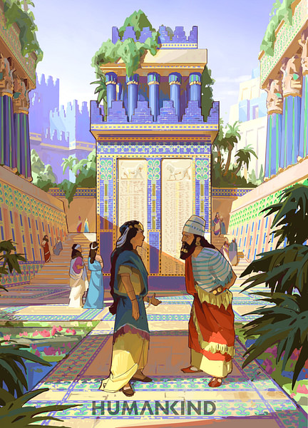 Babylonian Palace Scene