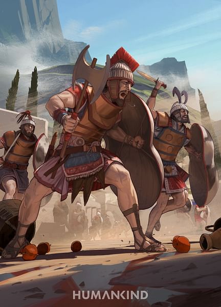 Artist's Impression of Mycenaean Warriors
