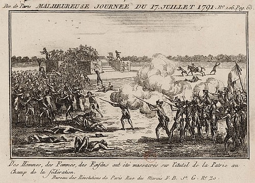 Champ de Mars Massacre (by Unknown Artist, Public Domain)