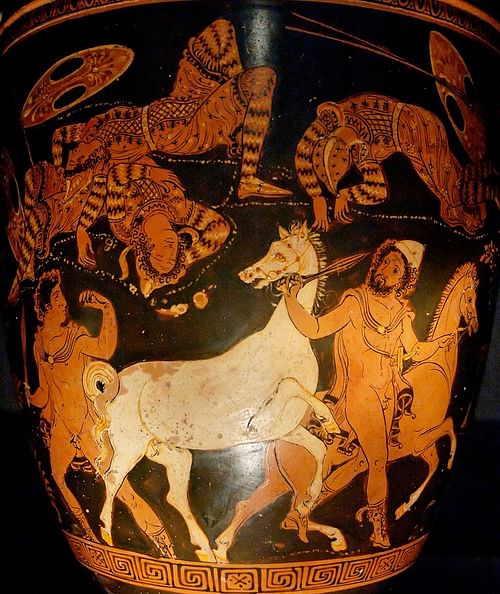 Diomedes and Odysseus Stealing Rhesus' Horses