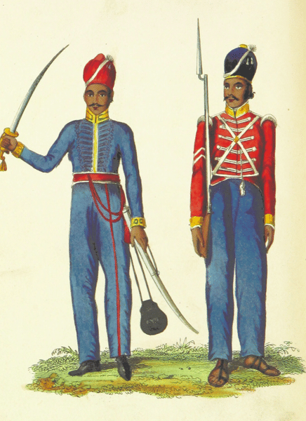 East India Company Trooper & Sepoy