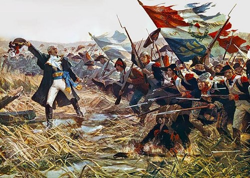 Charge of the French at Jemappes (by Raymond Desvarreux, Public Domain)