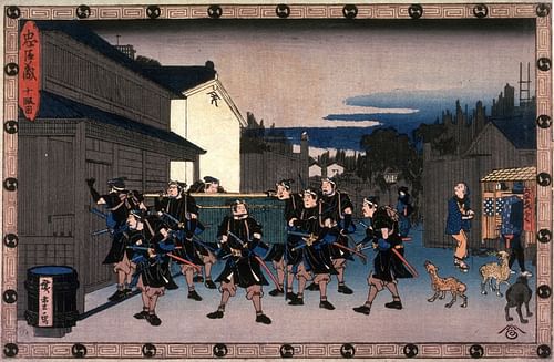 Chushingura (by Ando Hiroshige, Public Domain)