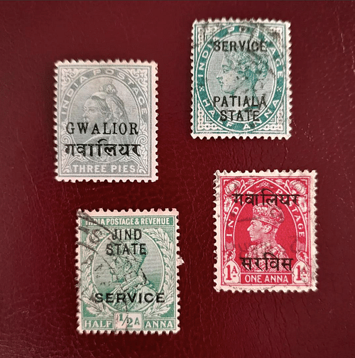 Indian Princely States Postage Stamps