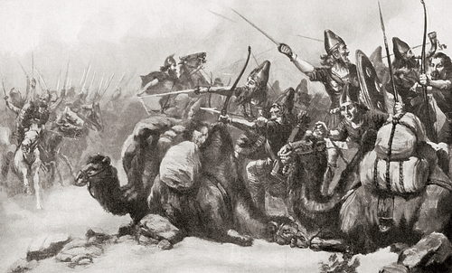 Defeat of Croesus at Thymbra (by Unknown Artist, Public Domain)