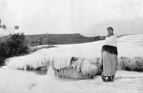 Sophie Hinerangi at the Pink and White Terraces