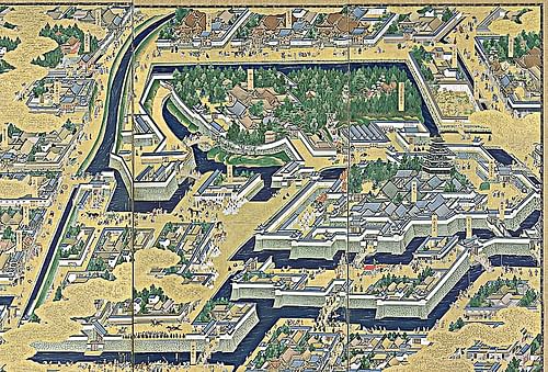 View of Edo Castle in the 17th Century