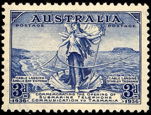 Amphitrite on 1936 Australian Stamp