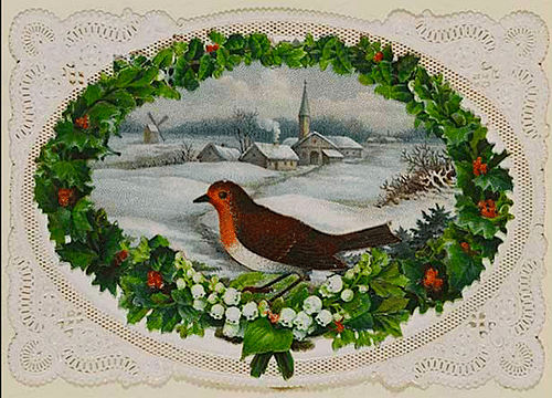 19th-Century Christmas Card