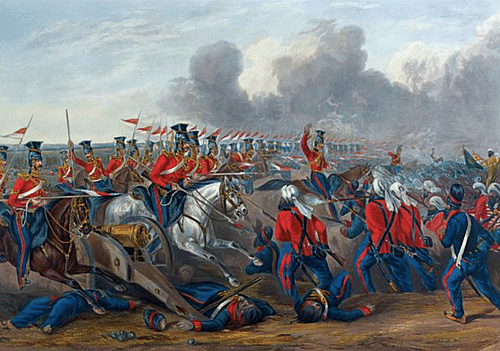 Battle of Aliwal, 1846 (by Unknown Artist, Public Domain)