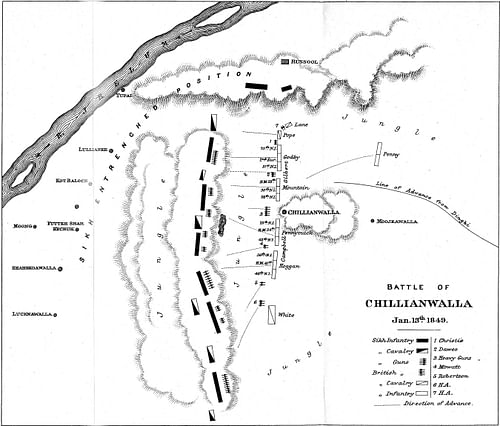 Troop Dispositions at the Battle of Chillianwala