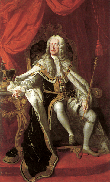 George II of Great Britain (by Thomas Hudson, Public Domain)