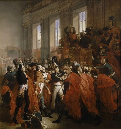 General Bonaparte in the Coup d'état of 18 Brumaire (by François Bouchot, Public Domain)