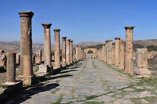 Cardo Maximus in Cuicul (Djémila)