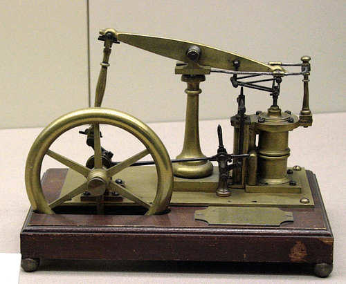 A Rotary Motion Steam Engine Model (by Tamorlan, Public Domain)