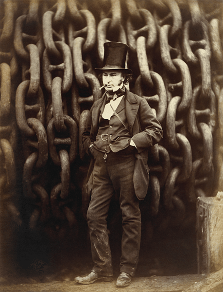 Isambard Kingdom Brunel (by Robert Howlett, Copyright)