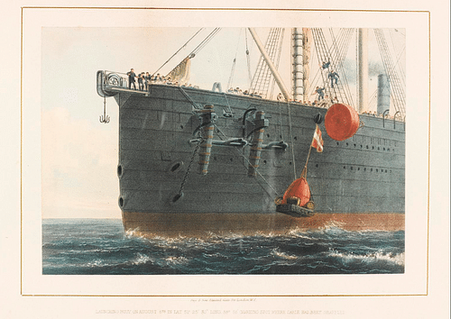 SS Great Eastern Laying a Telegraph Cable
