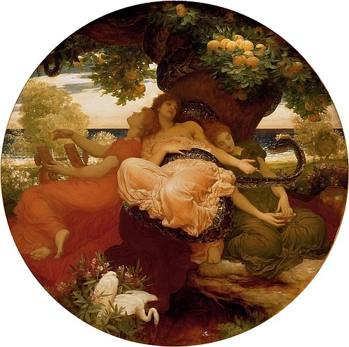 The Garden of the Hesperides (by Frederic Leighton, Public Domain)