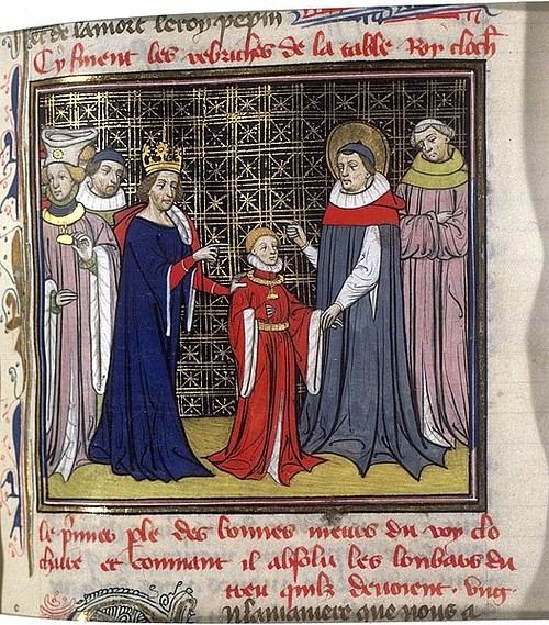 Chlothar II with His Son Dagobert I