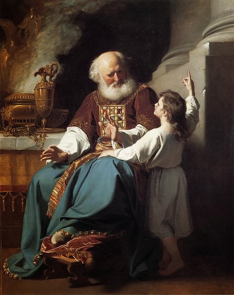 Samuel Relating to Eli the Judgements of God upon Eli's House (by John Singleton Copley, Public Domain)