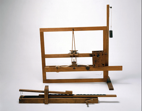 Samuel Morse's First Telegraph Machine