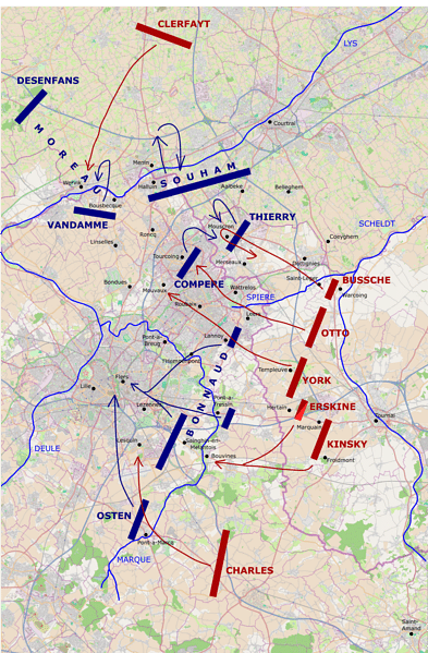 Battle of Tourcoing, First Day