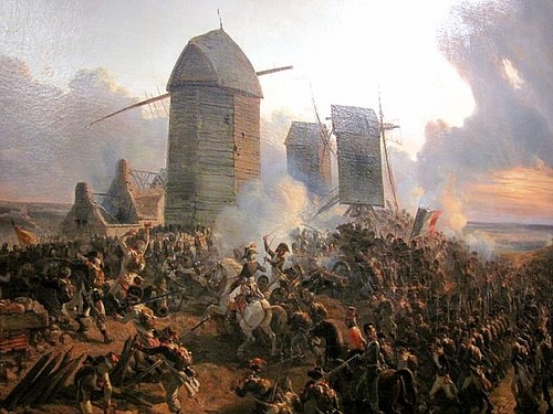 Battle of Mouscron (by Charles Louis Mozin, Public Domain)