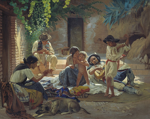 Spanish Gypsies (by Evgraf Sorokin, Public Domain)