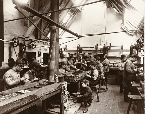 Child Working in a Factory