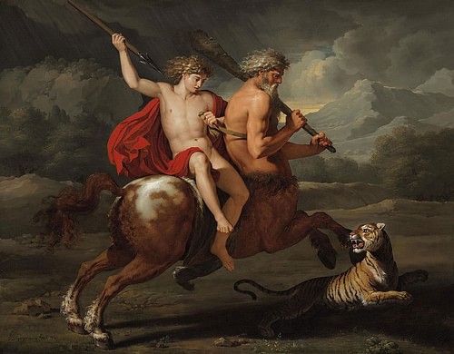 The Education of Achilles by Bénigne Gagneraux