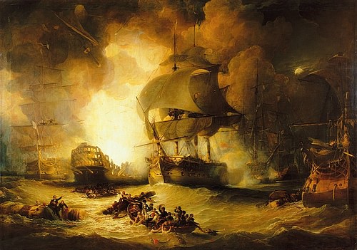 Explosion of L'Orient at the Battle of the Nile
