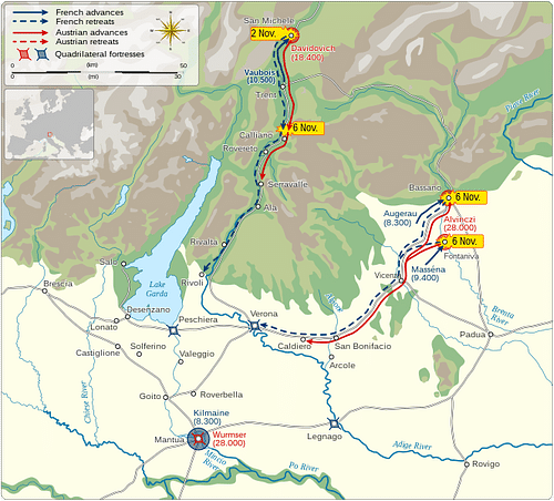 Initial Phase of the Arcole Campaign