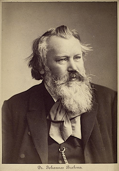 Photograph of Johannes Brahms (by Unknown Artist, Public Domain)