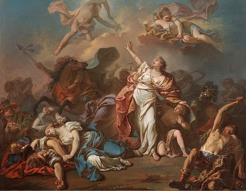 Apollon et Diane attaquant les enfants de Niobe